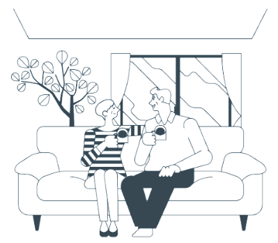 居室が広いのイラスト
